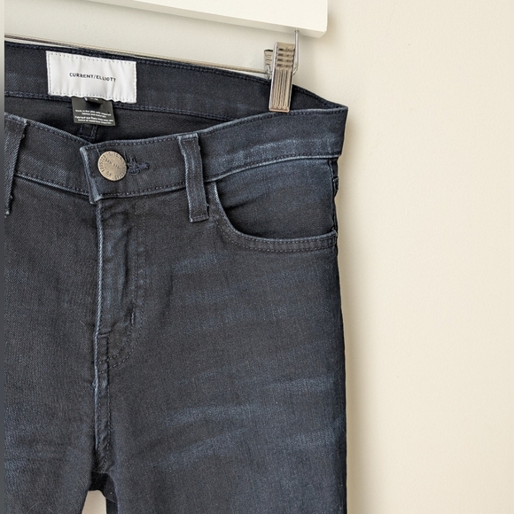Current/Elliott Jeans High waist Stiletto Blueridge w/uneven cut hem - size 28 - Picture 3 of 6